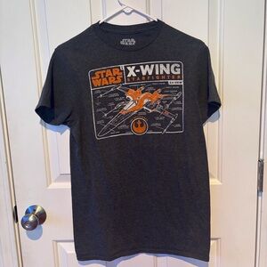 NWOT Star Wars X-Wing Starfighter Tee - Dark Gray and Orange